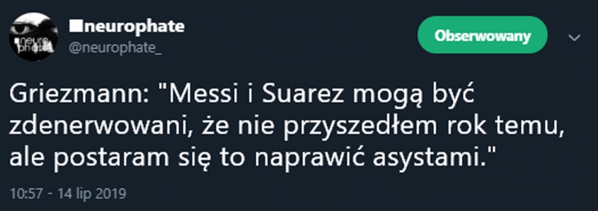 Griezmann chce naprawić relacje z Messim i Suarezem... :D